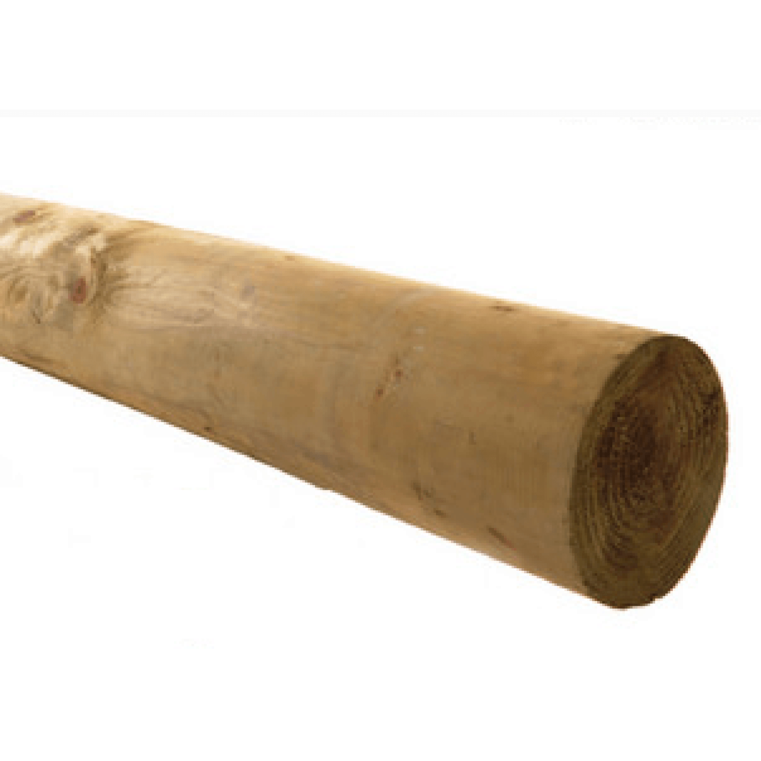 Complex munitie Aubergine ronde houten palen - tuinafsluitingshop